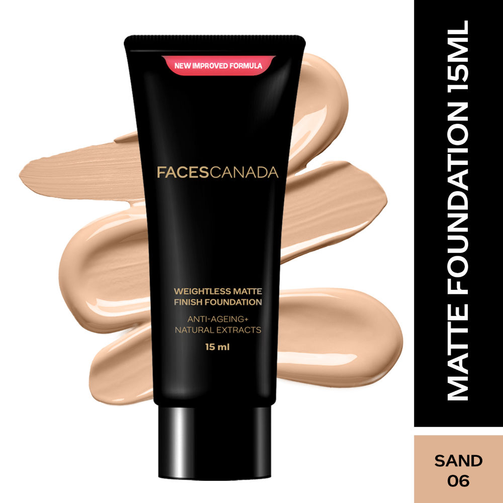 Faces Canada Weightless Matte Finish Foundation-Sand 06 - Distacart