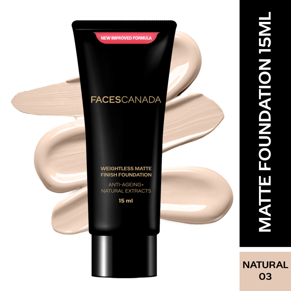 Faces Canada Weightless Matte Finish Foundation-Natural 03 - Distacart