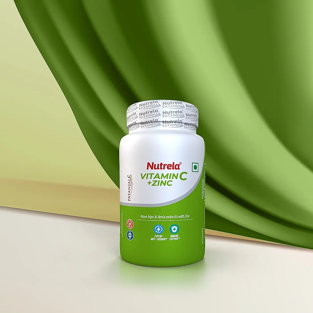 Patanjali Nutrela Natural Vitamin C Plus Zinc Tablets - Distacart