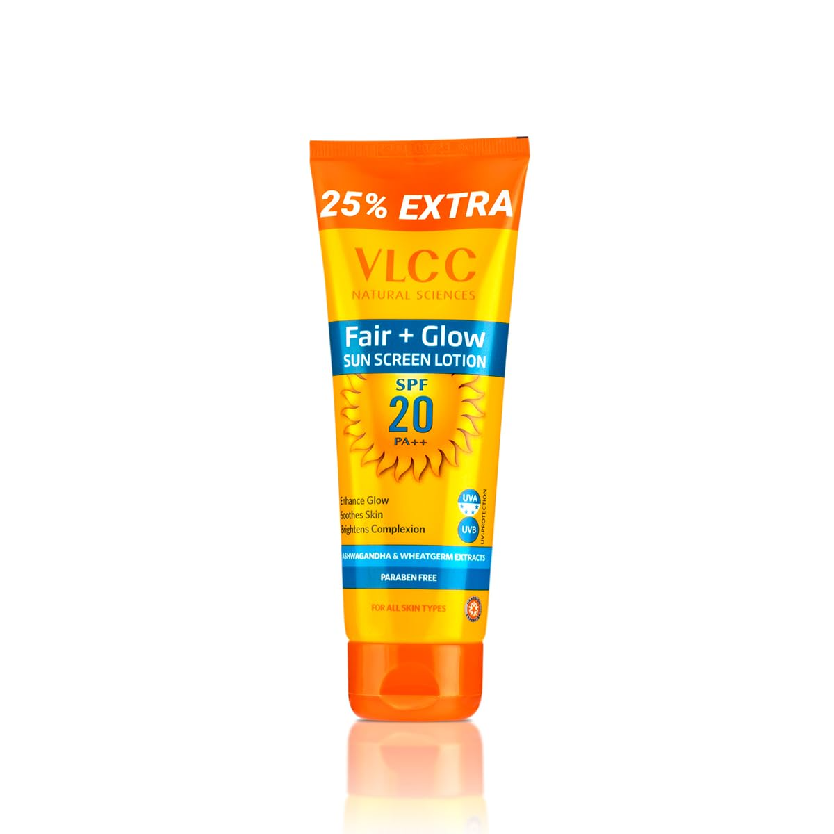 VLCC Fair+Glow Sun Screen Lotion SPF 20 PA++ - Distacart