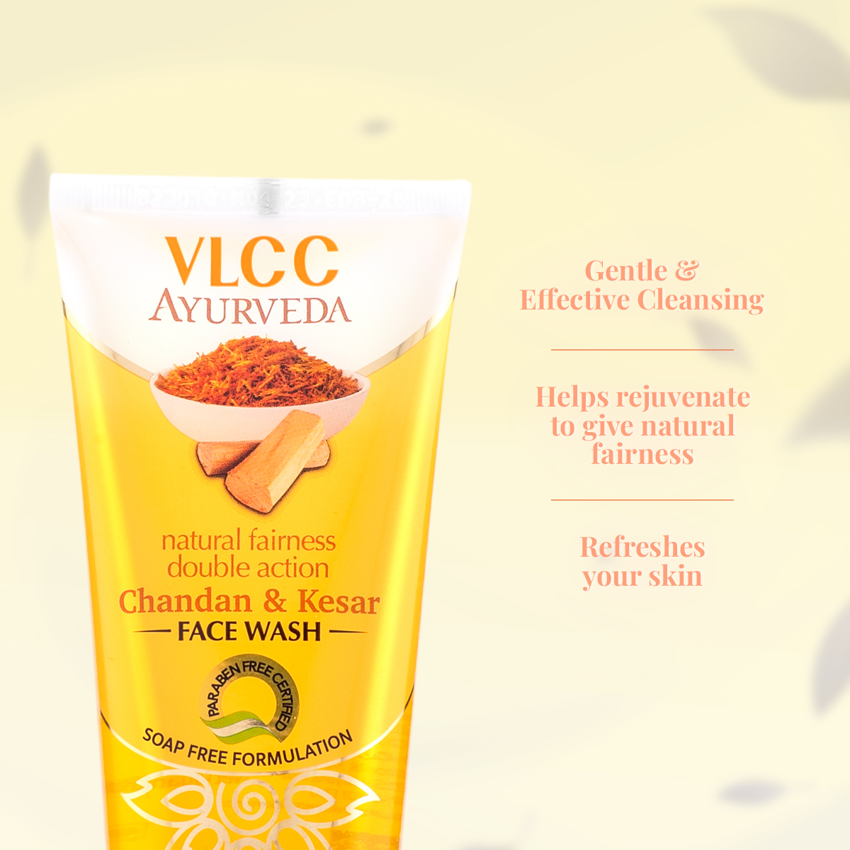 VLCC Ayurveda Natural Chandan & Kesar Face Wash - Distacart