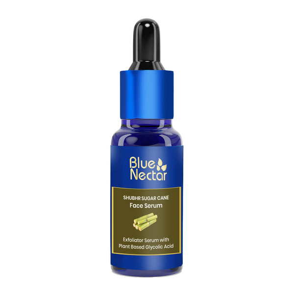 Blue Nectar AHA Exfoliator for Face with Plant Based Glycolic Acid from Sugarcane for Deep Exfoliation - Distacart