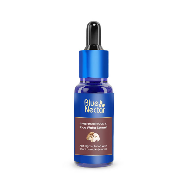 Blue Nectar Plant Based Kojic Acid Serum with Rice Water & Mushroom for Pigmentation & Dark Spots Removal - Distacart