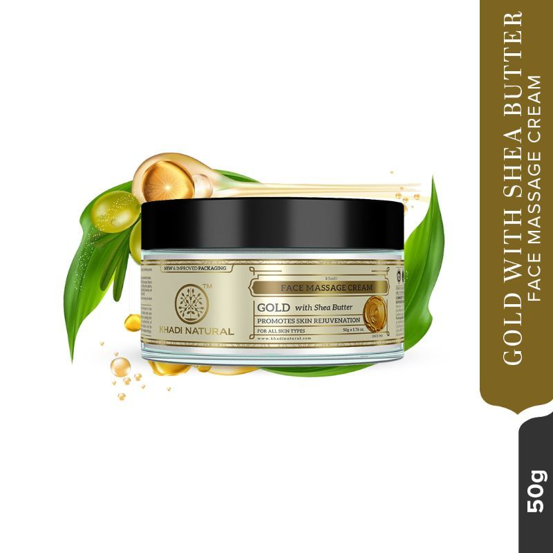 Khadi Natural Gold Herbal Face Massage Cream - Distacart
