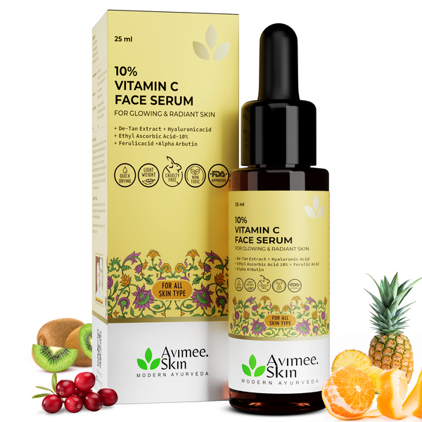 Avimee Herbal Vitamin C Serums For Face: Glowing Skin & Anti-Aging Benefits - Distacart