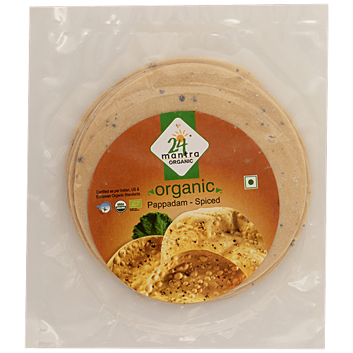 24 Mantra Organic Spiced Papad - Distacart