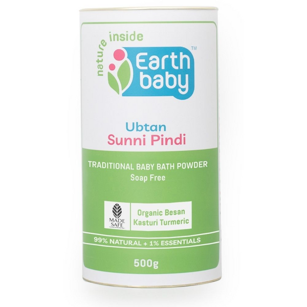 Earthbaby Ubtan Sunni Pindi Soap-Free 100% Natural Baby Bath Powder