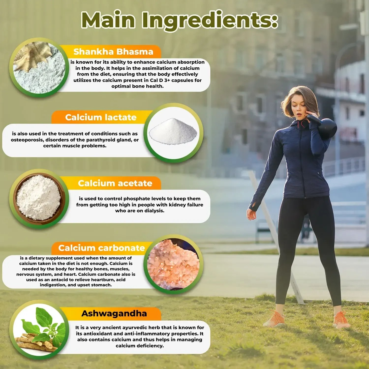 Rajasthan Herbals International Cal-D3+ Capsules