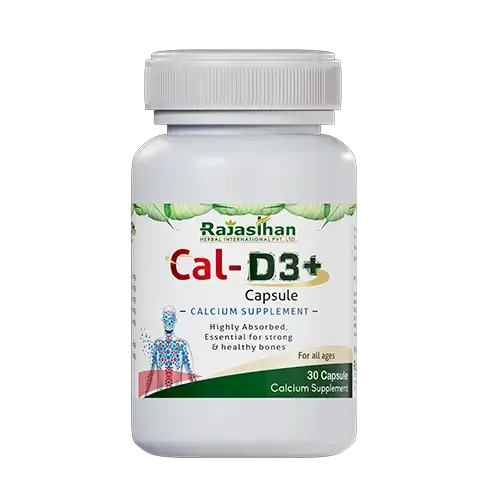 Rajasthan Herbals International Cal-D3+ Capsules - Distacart