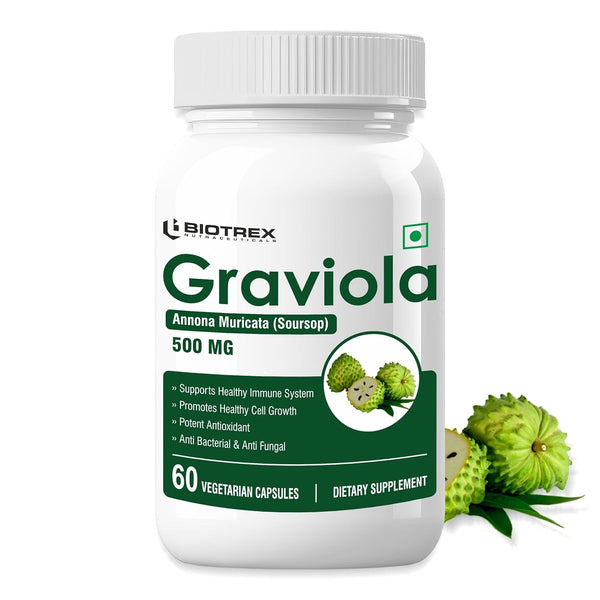 Biotrex Graviola 500mg Veg Capsules