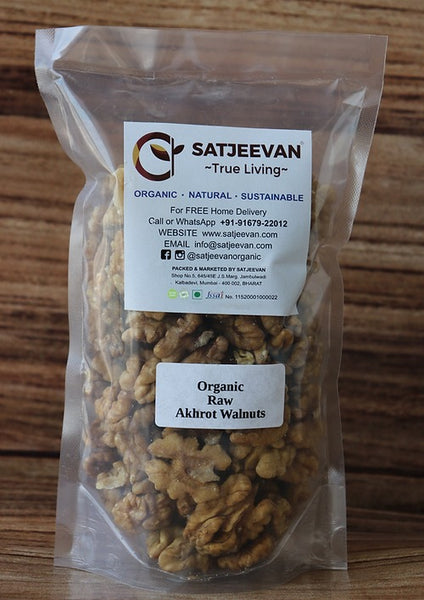 Satjeevan Organic Raw Akhrot Walnuts