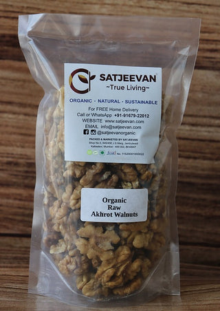 Satjeevan Organic Raw Akhrot Walnuts