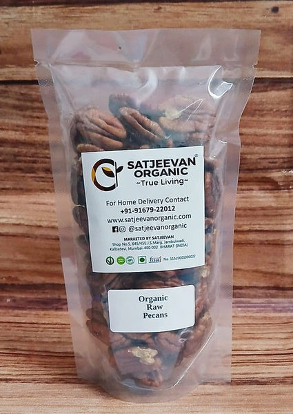 Satjeevan Organic Raw Pecans