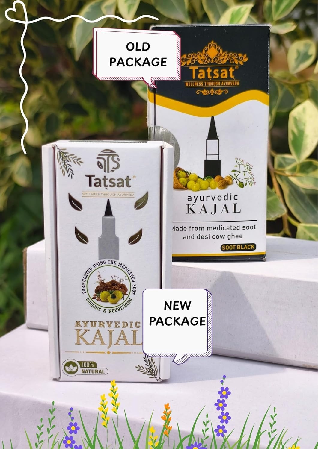 Tatsat 100% Natural Certified Ayurvedic Kajal With Pure Herbs