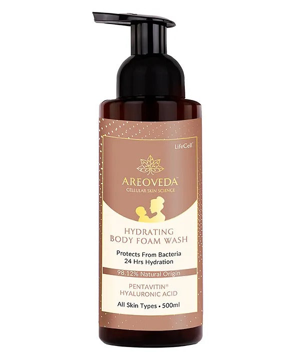 AreoVeda Hydrating Body Foam Wash For Moms