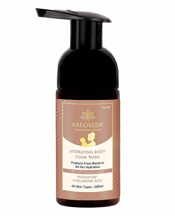 AreoVeda Hydrating Body Foam Wash For Moms