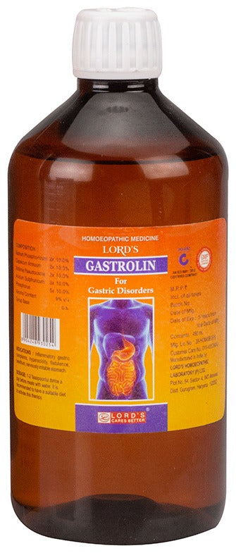 Lord's Homeopathy Gastrolin Syrup - Distacart