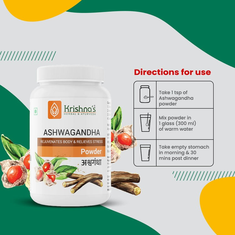 Krishna's Herbal & Ayurveda Ashwagandha Powder