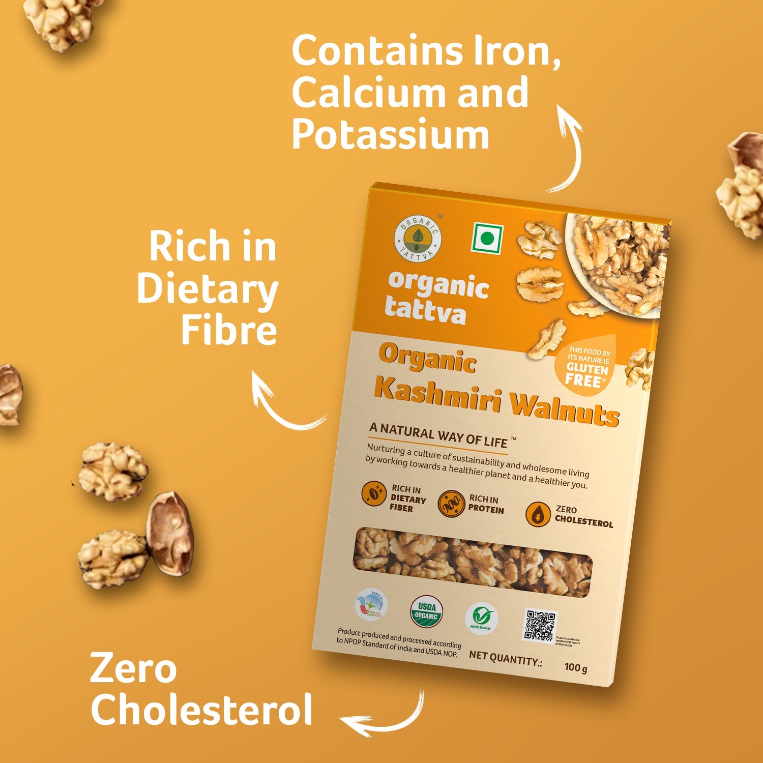 Organic Tattva Walnuts - Dista