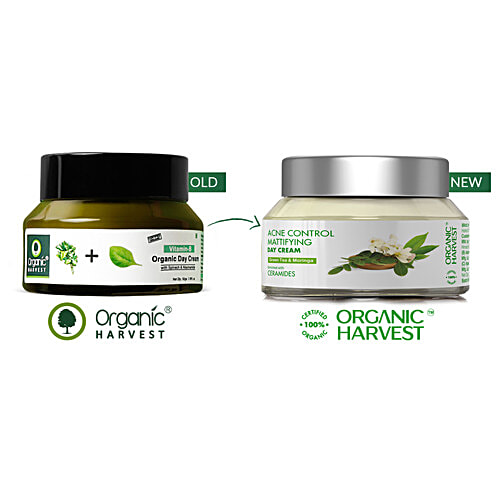 Organic Harvest Vitamin B Organic Day Cream with Spinach and Niacinamide - Distacart
