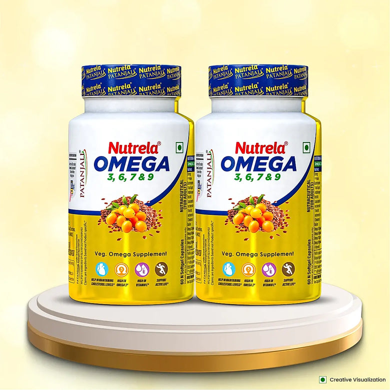Patanjali Nutrela Organic Omega 3, 6, 7, 9 Capsules - Distacart