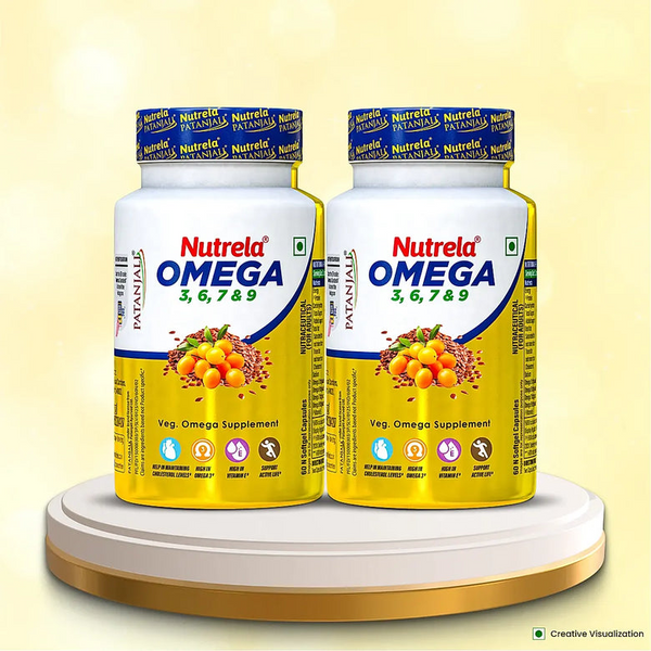Patanjali Nutrela Organic Omega 3, 6, 7, 9 Capsules - Distacart