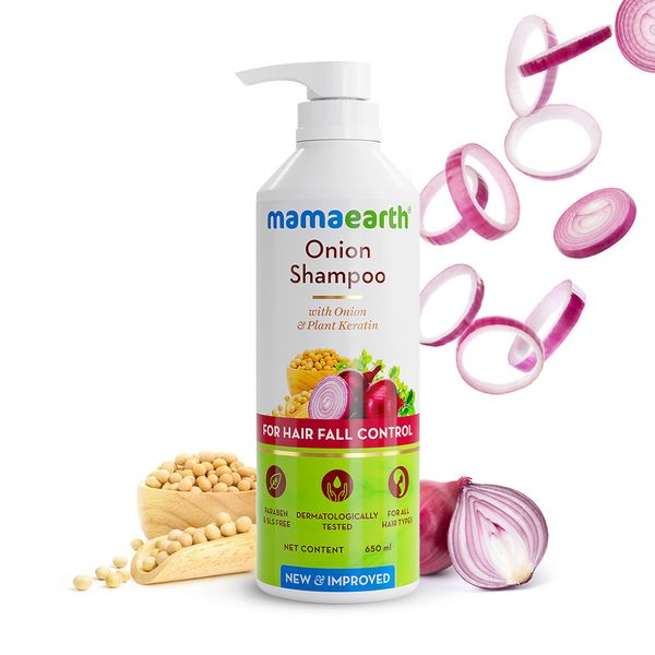 Mamaearth Onion Shampoo For Hair Fall Care - Distacart