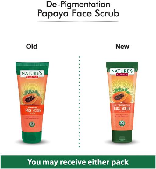 Nature's Essence Flawless Papaya Face Scrub - Distacart