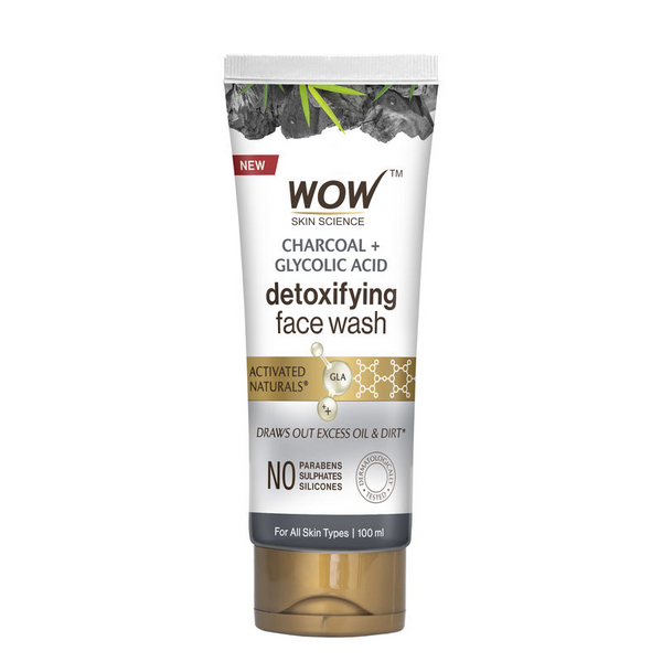 Wow Skin Science Activated Charcoal Face Wash Gel - Distacart