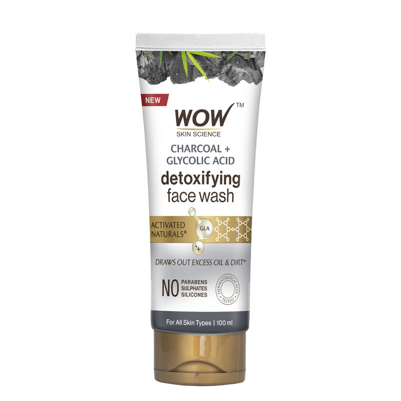 Wow Skin Science Activated Charcoal Face Wash Gel - Distacart