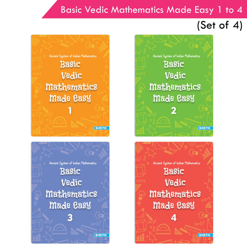 Basic Vedic Mathematics| Set of 4| Maths Book| Ages 6-10 Years - Distacart