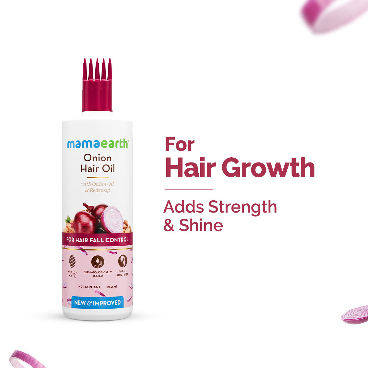 Mamaearth Onion Hair Oil With Onion & Redensyl For Hair Fall Control - Distacart