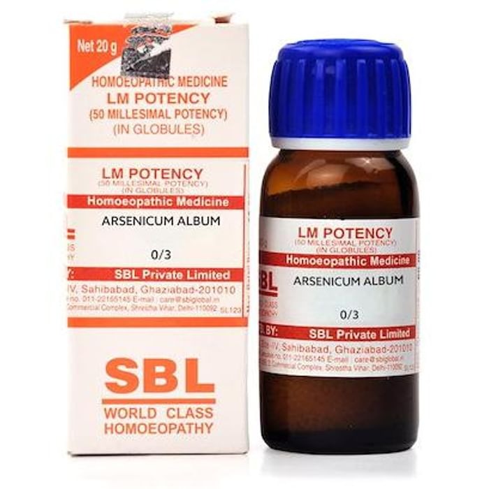 SBL Homeopathy Arsenicum Album LM Potency - Distacart