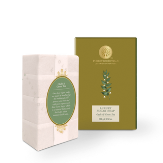 Forest Essentials Luxury Sugar Soap Oudh & Green Tea - Distacart