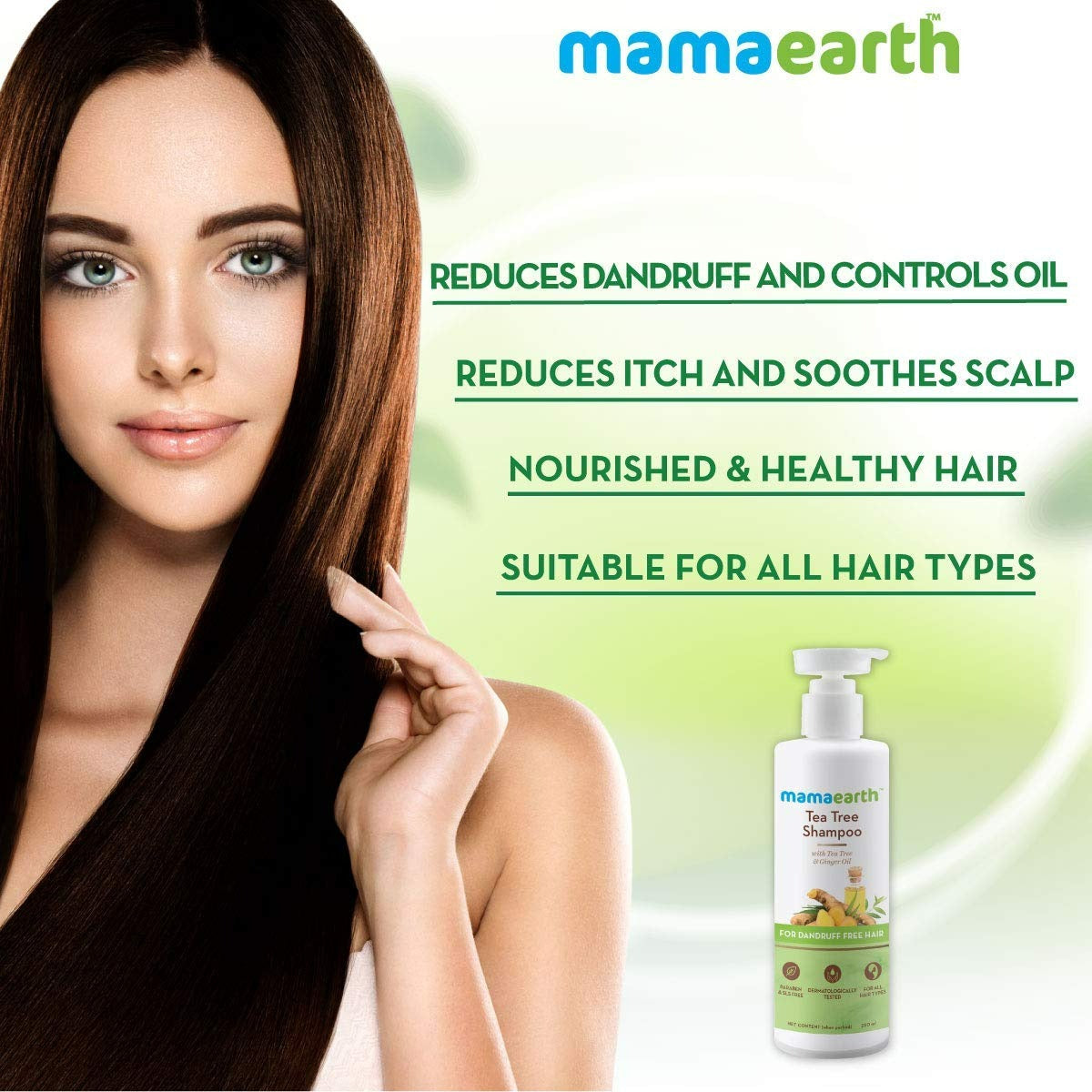 Mamaearth Tea Tree Anti Dandruff Shampoo For Dandruff Free Hair - Distacart