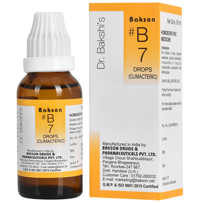 Bakson's Homeopathy B07 Drops - Distacart