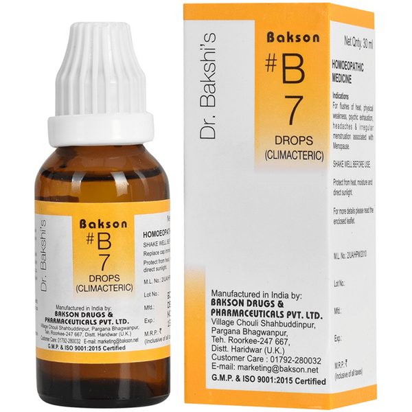 Bakson's Homeopathy B07 Drops - Distacart