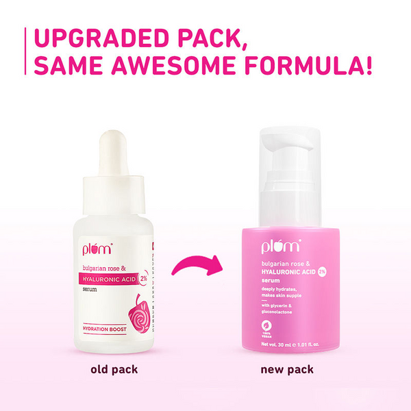 Plum Bulgarian Rose & 2% Hyaluronic Acid Serum - Distacart