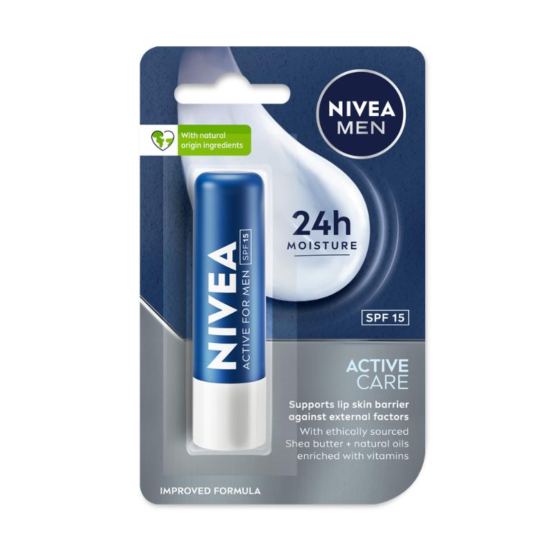 Nivea Men Active Care Lip Balm - Distacart
