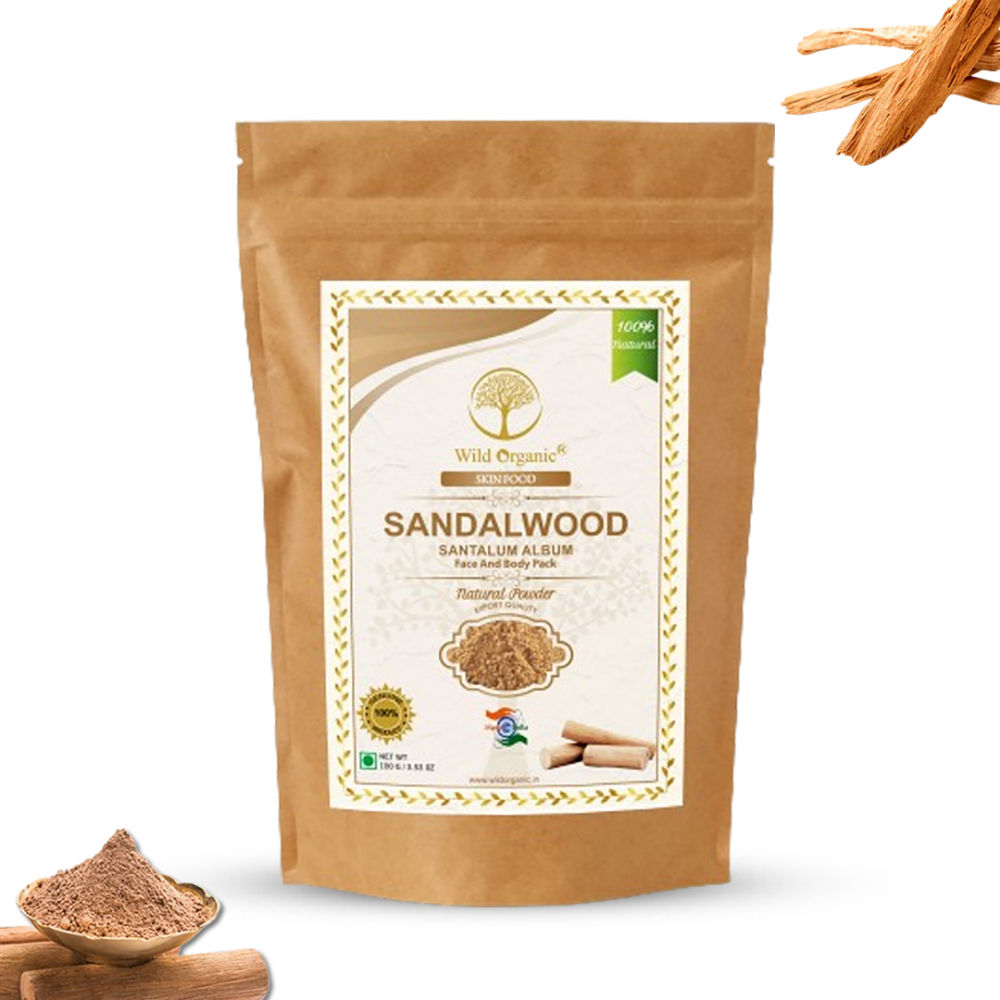 Wild Organic Sandalwood Powder For Skin And Body Pack - Distacart