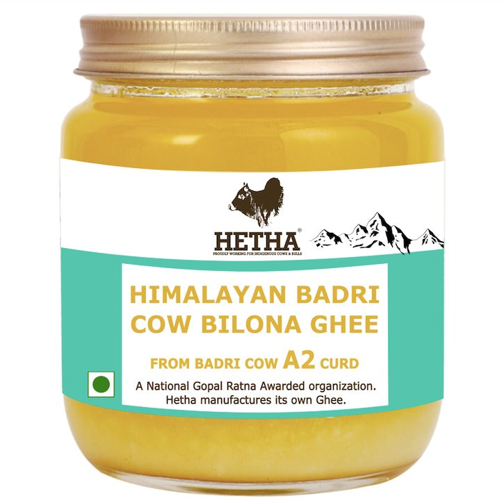Hetha Himalayan Badri Cow A2 cultured Bilona Ghee / A2 Ghee | Organic and Pure Cow Ghee | Made From Grass Fed A2 Cow's Milk - Distacart