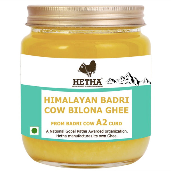 Hetha Himalayan Badri Cow A2 cultured Bilona Ghee / A2 Ghee | Organic and Pure Cow Ghee | Made From Grass Fed A2 Cow's Milk - Distacart