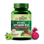 Thumbnail for Himalayan Organics Organic B12 500mg Vegetarian Capsules - Distacart