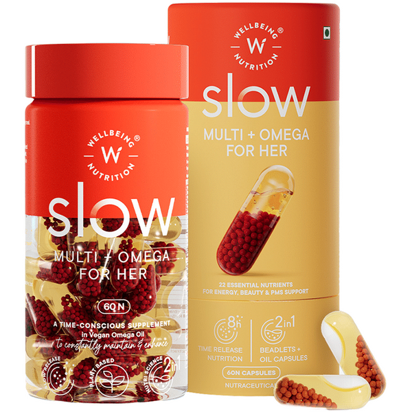 Wellbeing Nutrition Slow Multi + Omega for Her Capsules - Distacart