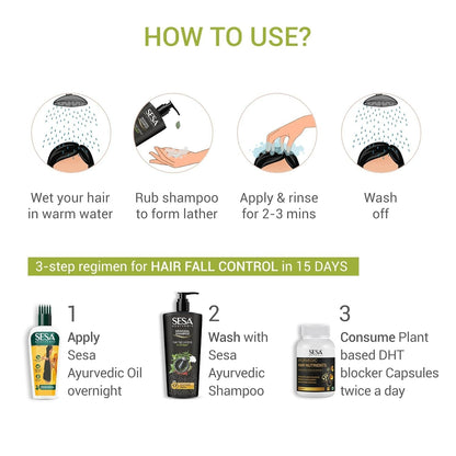 Sesa Ayurvedic Medicinal Shampoo - Distacart