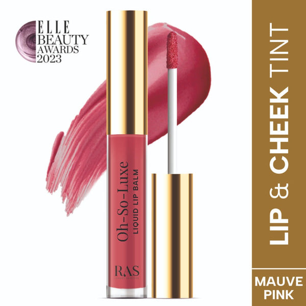 Ras Luxury Oils Oh-So-Luxe Tinted Liquid Lip Balm In Mauve Pink - Distacart