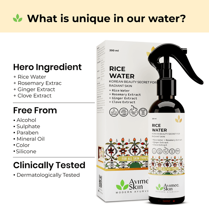 Avimee Herbal Rice Water for Hair and Skin - Distacart