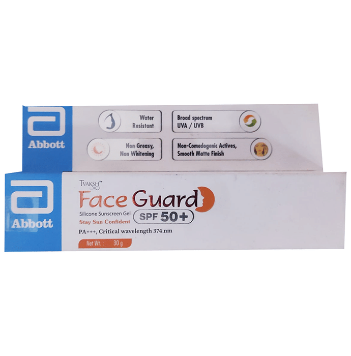 Tvaksh Face Guard Sunscreen Gel SPF 50+ - Distacart