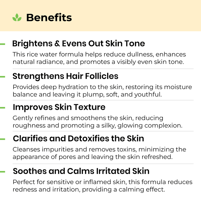 Avimee Herbal Rice Water for Hair and Skin - Distacart