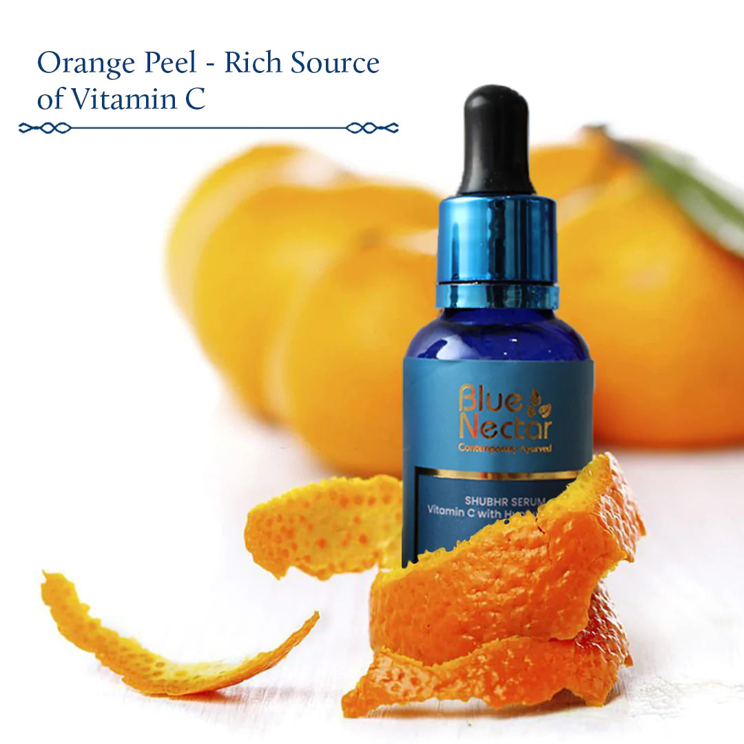 Blue Nectar Shubhr Beard & Moustache Oil with Sandalwood & Orange Peel - Distacart